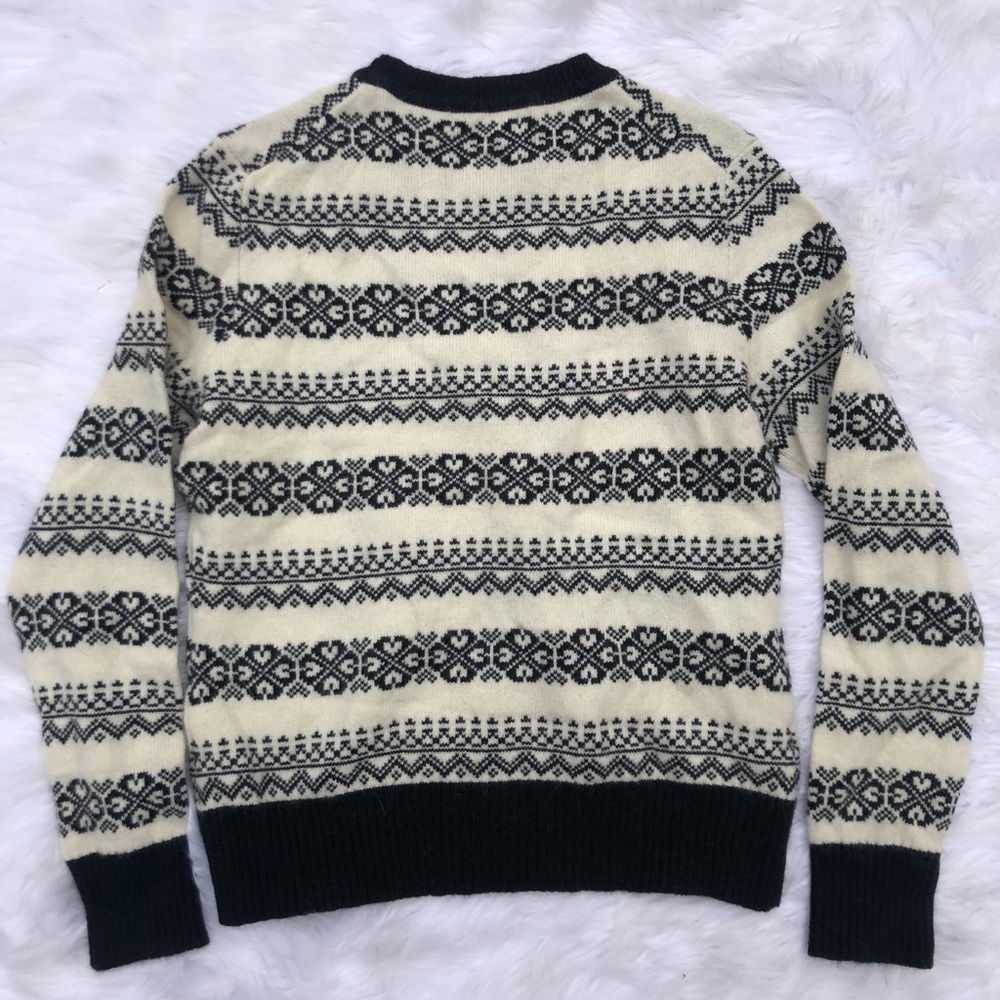 RARE Brooks Brothers Tribal Snowflake Sweater Sz M - Picture 4 of 7